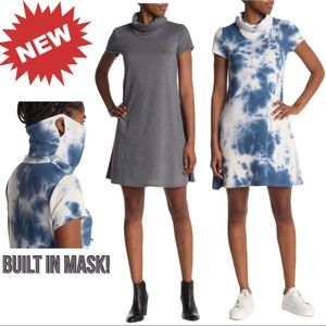 🆕 MSK Built-In Mask Dress Size large gray